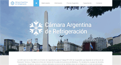 Desktop Screenshot of camaraargentinarefrigeracion.com