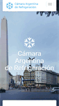 Mobile Screenshot of camaraargentinarefrigeracion.com