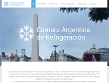 Tablet Screenshot of camaraargentinarefrigeracion.com